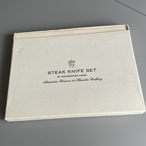 Vintage 6 pc Steak Knife set by Washington Forge - Picture 6 of 6